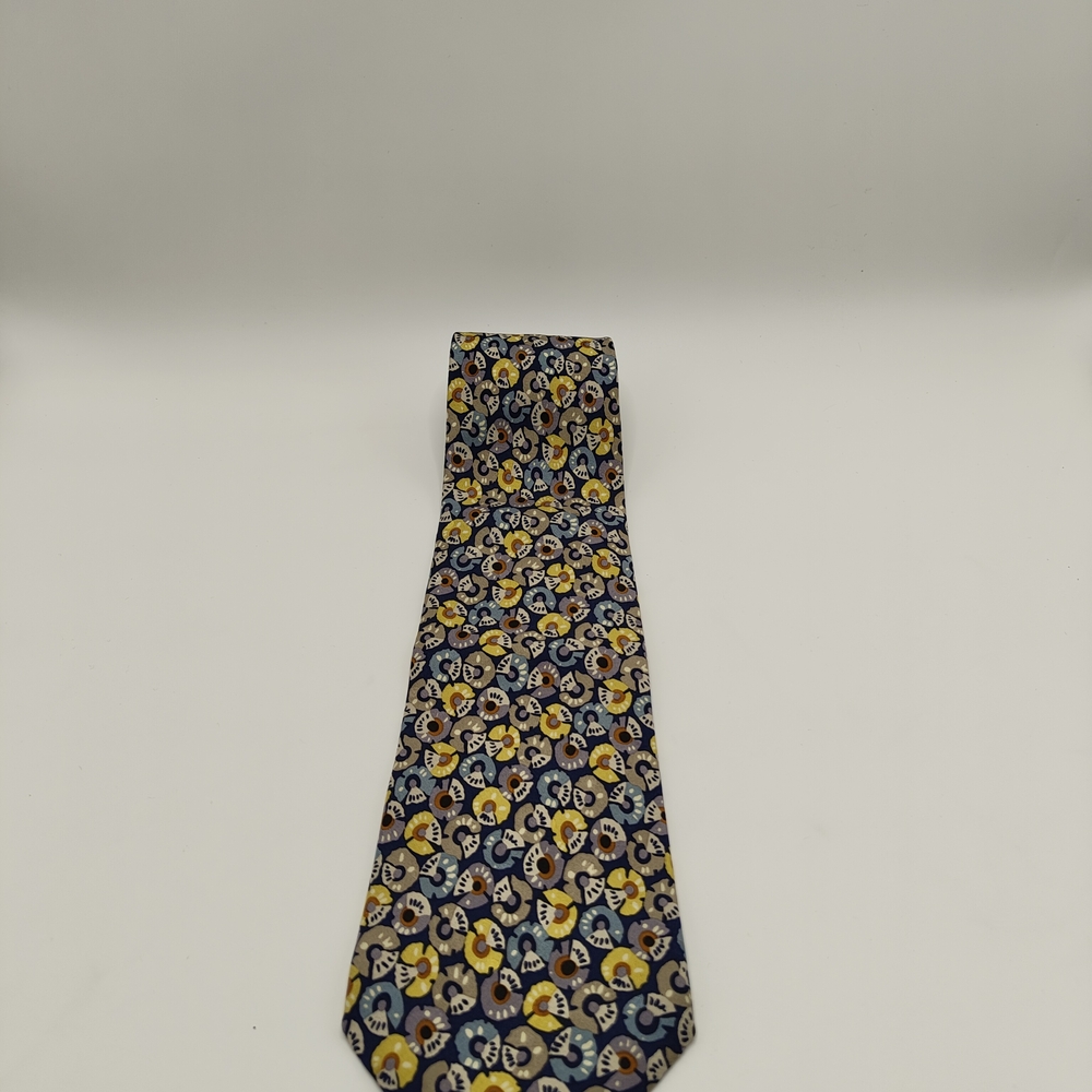 Robert Talbott Blue and Yellow Floral Tie